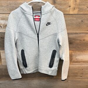 Nike Light Gray Hoodie with Black Details